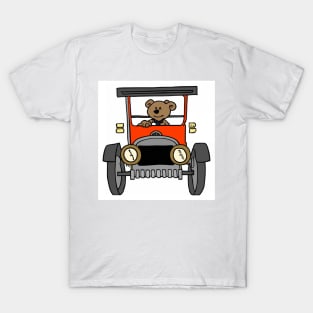 Teddy Bear Driving a jalopy T-Shirt
